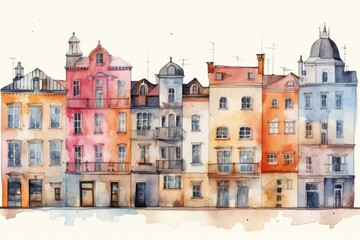 Obraz premium Building architecture painting house.