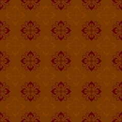 Damask fabric seamless pattern