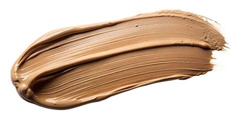 cosmetic swatch smear smudge isolated on white