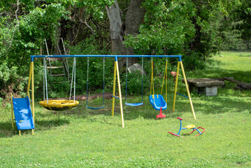 Backyard playground picnic area