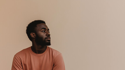 Obraz premium Minimalist Representation of an African Male Model