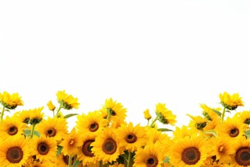 Sunflower field nature backgrounds outdoors.