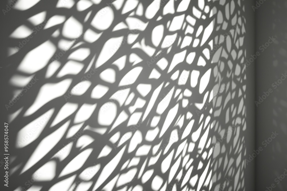 Sticker Wall architecture pattern shadow.