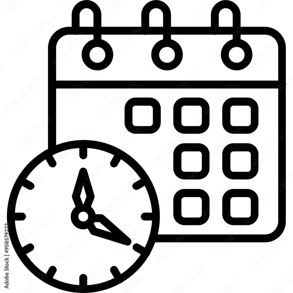 Wall mural Schedule Icon