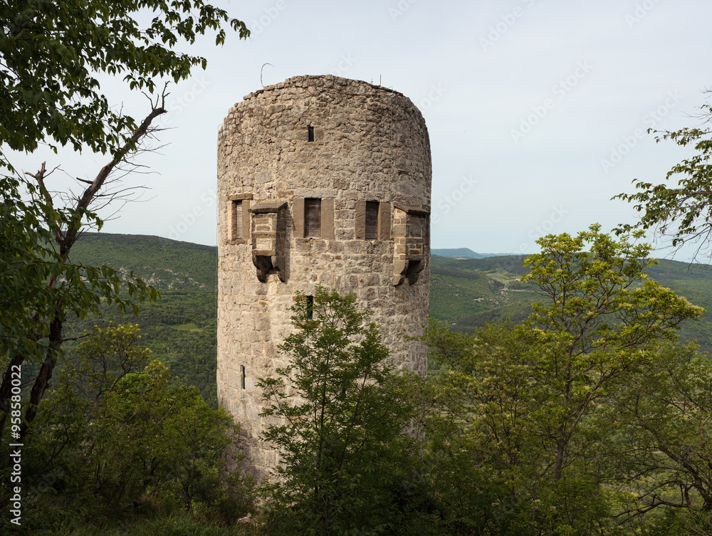 Wall mural defence tower podpeč