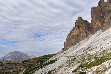 View from hiking near Tre Cime di Lavaredo - Italy