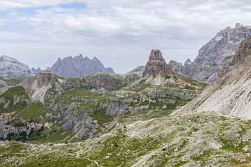 View from hiking near Tre Cime di Lavaredo - Italy