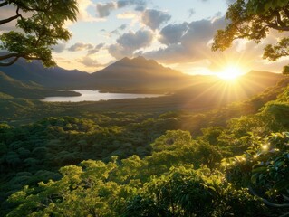 Preserving Nature's Beauty: Sustainable Projects Capturing Golden Hour Landscapes in High-Quality Wide-Angle Shots