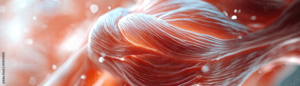 Poster a vibrant abstract depiction of flowing strands resembling hair, showcasing texture and movement in 
