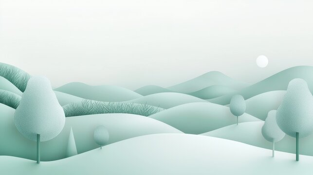 A minimal design with a smooth, monochromatic gradient, creating a serene and unobtrusive background. The isolated nature ensures icons and content remain prominent.