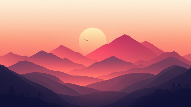 A minimal design with a smooth, monochromatic gradient, creating a serene and unobtrusive background. The isolated nature ensures icons and content remain prominent.