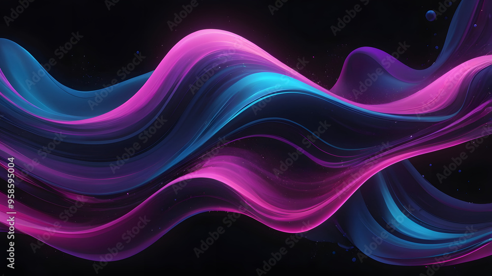 Wall mural abstract background with lines, ai generated