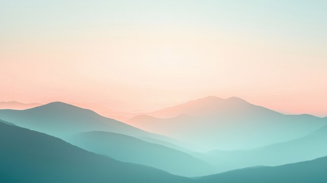 A soft gradient wallpaper with a smooth transition between light pastel colors, creating a tranquil and minimal atmosphere. The design is set against an isolated background, perfect for enhancing