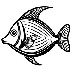black and white fish
