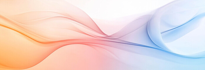 Abstract curves in pastel colors for background