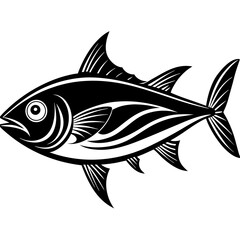 black and white fish