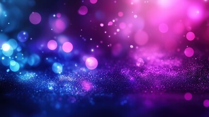 A vibrant abstract background featuring a glittery texture with a blend of pink, blue, dark purple, and dark magenta lights. This dazzling composition creates a dynamic and energetic atmosphere, ideal