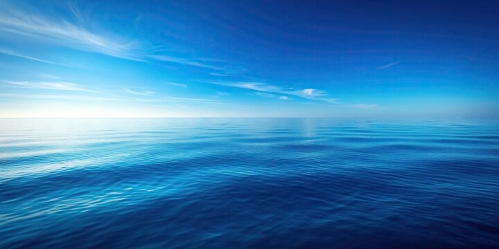 mesmerizing, blue, ocean, serene, nature, A beautiful and serene image of a gradient background showcasing the mesmerizing shades of ocean blue water from an eye level perspective