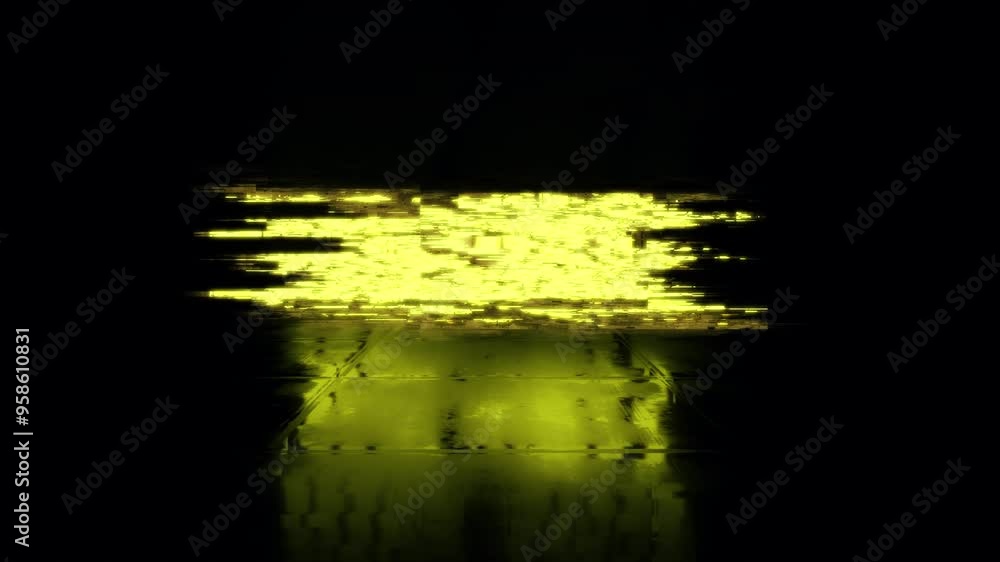 Poster loop animation text of big sale golden glitch text effect cinematic title on black abstract backgrou