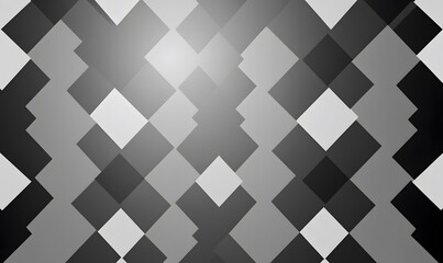 A black and white diamond pattern background
