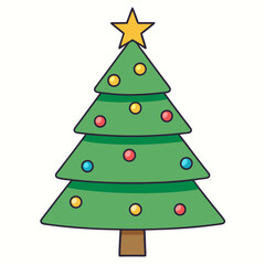 christmas tree with star