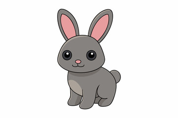 Rabbit cartoon isolated