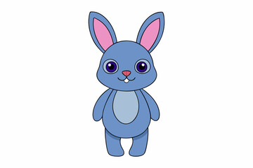 Rabbit cartoon isolated