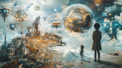 Fototapeta premium Dreamscape City.