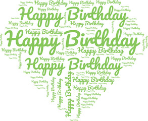 Happy birthday text effect wish