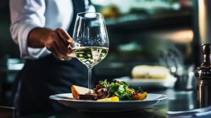Elegant Dining Experience with Wine