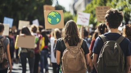 Youth Protest for Environmental Awareness