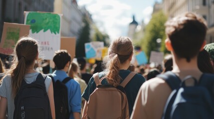 Fototapeta premium Youth Protest for Change