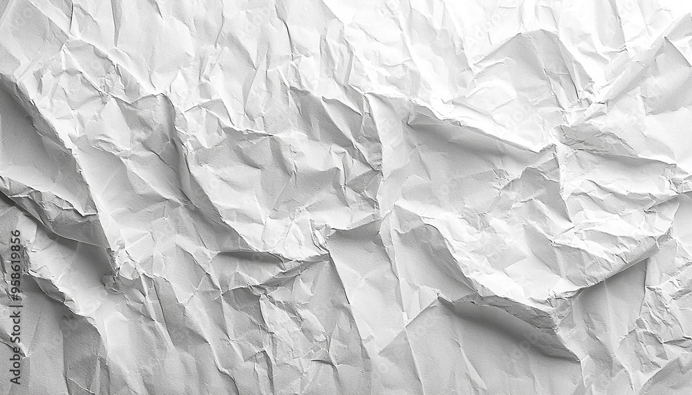Poster crumpled paper wrinkled pattern rough backdrop garbage sheet damaged generated by ai