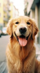 Obraz premium Dog retriever mammal animal.