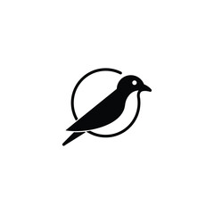 bird logo, circle bird logo, bird logo, icon