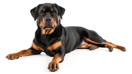 Obraz premium Majestic Rottweiler Relaxing