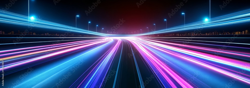 Poster futuristic neon rays modern abstract background png. abstract background with speed lines. modern il