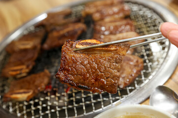 Korean bbq. LA marinated beef ribs