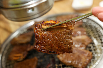 Korean bbq. LA marinated beef ribs