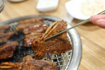 Korean bbq. LA marinated beef ribs
