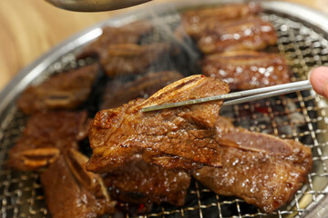 Korean bbq. LA marinated beef ribs