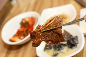 Korean bbq. LA marinated beef ribs