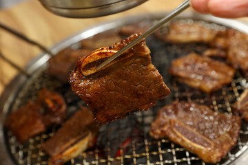 Korean bbq. LA marinated beef ribs