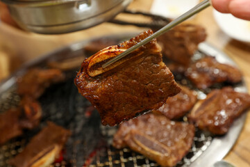 Korean bbq. LA marinated beef ribs