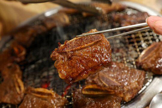 Korean bbq. LA marinated beef ribs