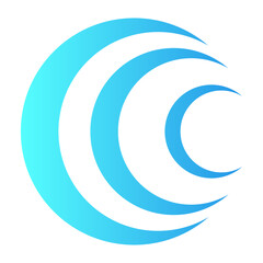 Blue Circle Logo Vector