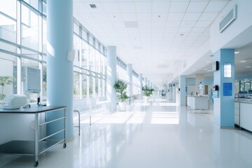 Hospital architecture building headquarters.