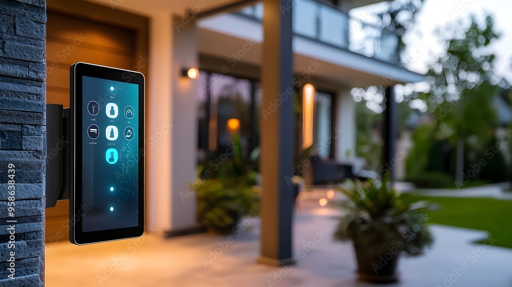 Poster secure and convenient smart home door with facial recognition and remote control