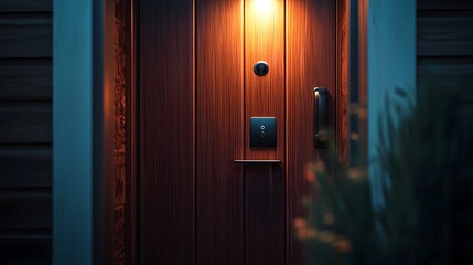 Smart Home Door with Advanced Security Features for Enhanced Safety and Convenience