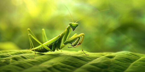  a leaf actively feeding with the texture of the leaf and the s body with green background 
